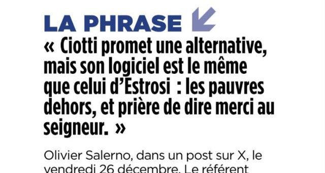 Olivier Salerno à propos d’Eric Ciotti