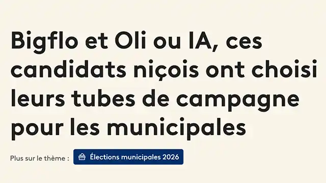 Bigflo et Oli ou IA, ces candidats niçois ont choisi leurs tubes de campagne pour les municipales