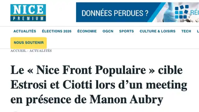 Le « Nice Front Populaire » cible Estrosi et Ciotti lors d’un meeting en présence de Manon Aubry